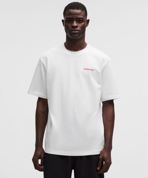 Heavyweight 男士高克重棉质针织 T 恤 *文字徽标