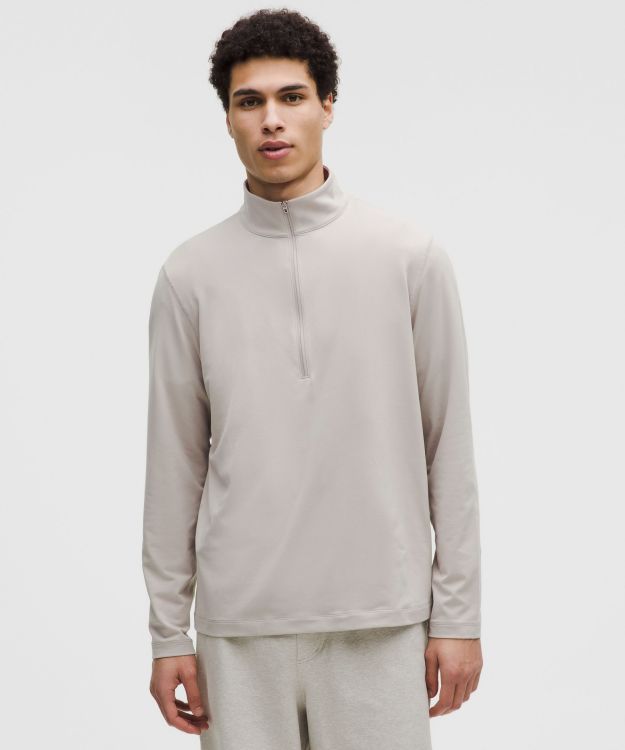 Soft Jersey 男士半拉链针织衫