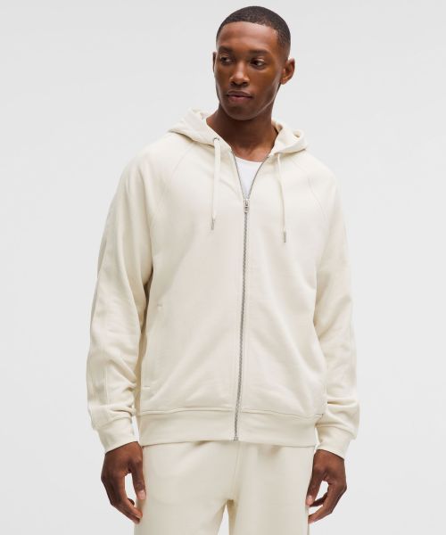 French Terry 男士毛圈布拉链连帽卫衣