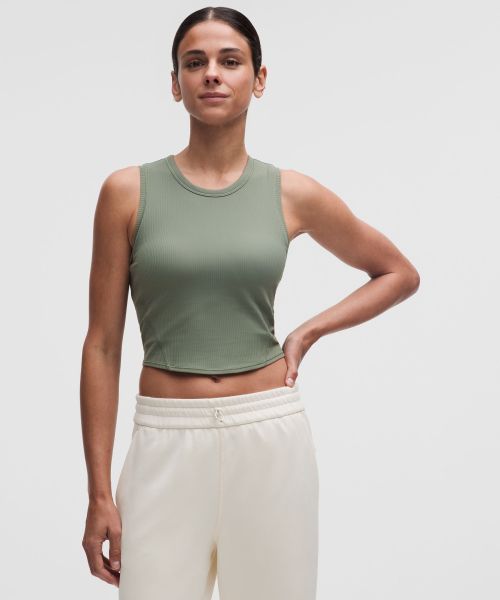 Ribbed Nulu 女士罗纹短款运动背心 B/C