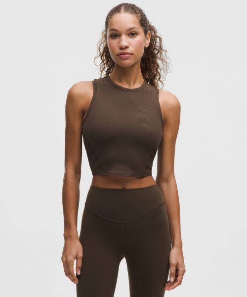 Ribbed Nulu 女士罗纹短款运动背心 B/C