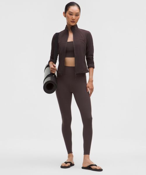 Groove 女士运动高腰罗纹拼接紧身裤 24