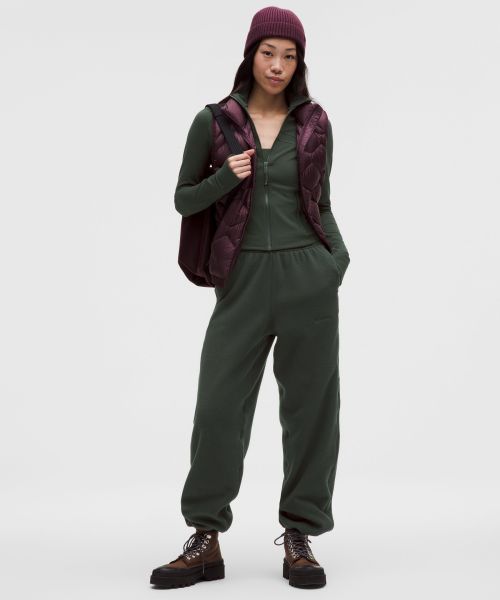 Tumbled 女士徒步宽松剪裁抓绒长裤