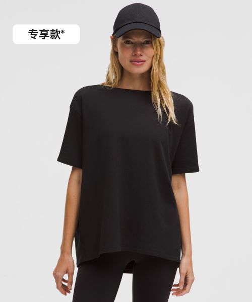 Back In Action 女士棉混纺短袖 T 恤