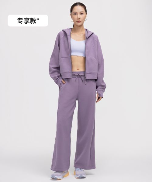 Scuba 女士中腰阔腿运动裤
