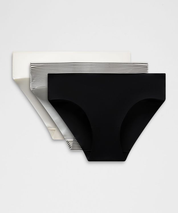 InvisiWear 女士中腰比基尼内裤 *3 条装