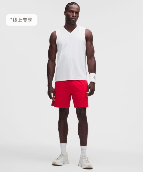 Mesh-Panelled 男士网球网面拼接短裤 7