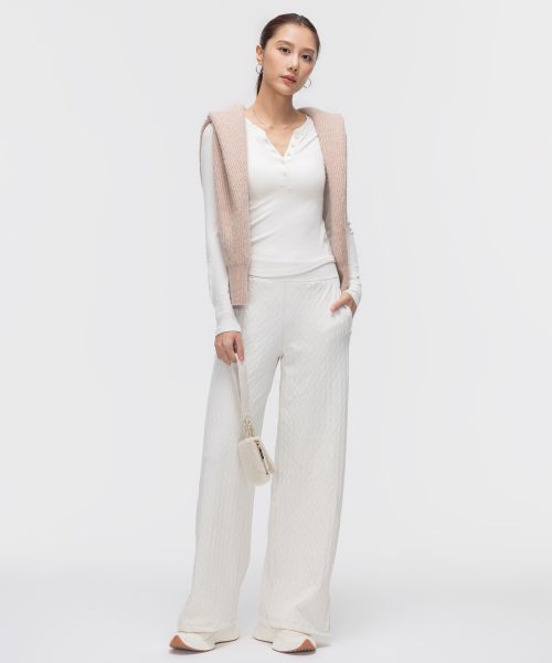 Engineered Warmth 女士运动绞花针织长裤