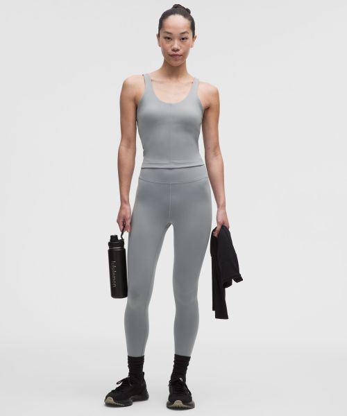 Wunder Train 女士运动腰部后侧 V 型设计紧身裤 24