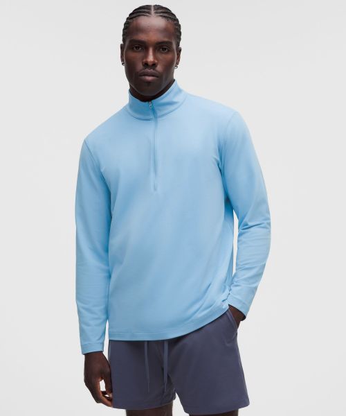Soft Jersey 男士半拉链针织衫
