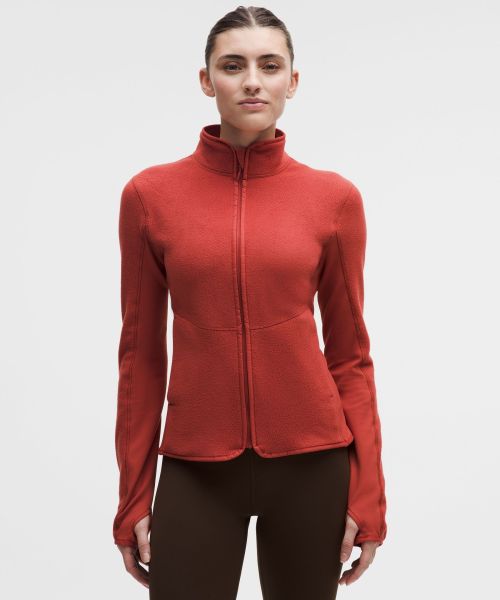 Tumbled Fleece 女士跑步拉绒夹克