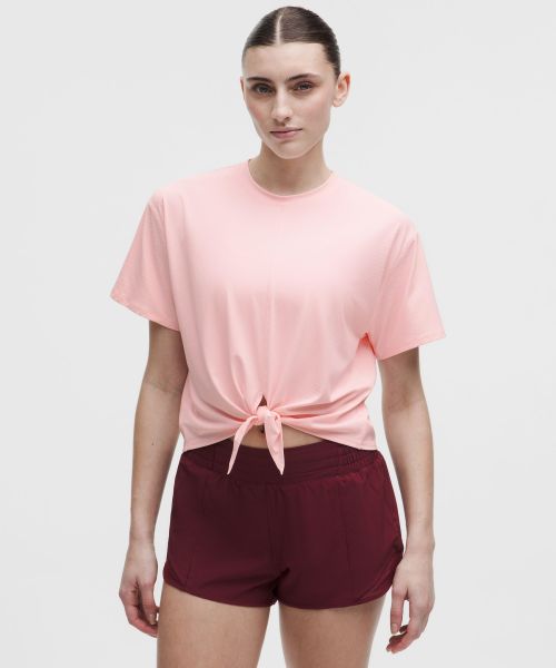 All-Sport 女士运动前侧系带短袖 T 恤