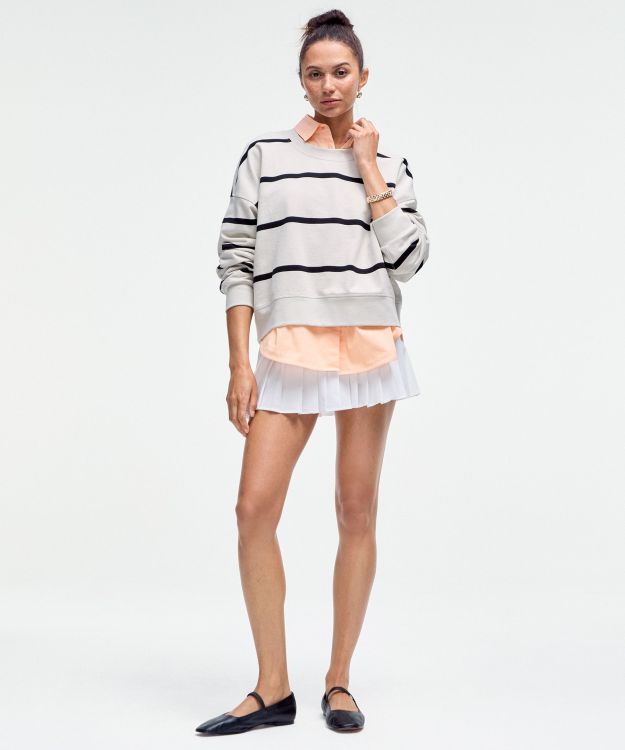 High-Rise 女士风琴褶高腰网球裙