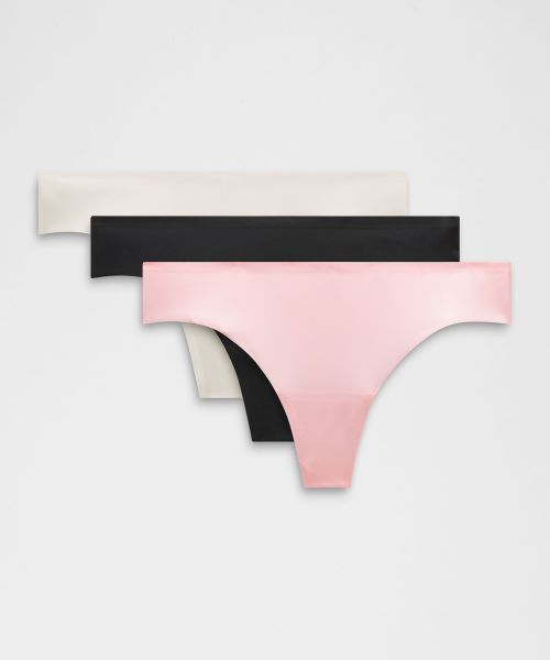 InvisiWear 女士中腰 T 型内裤 *3 条装