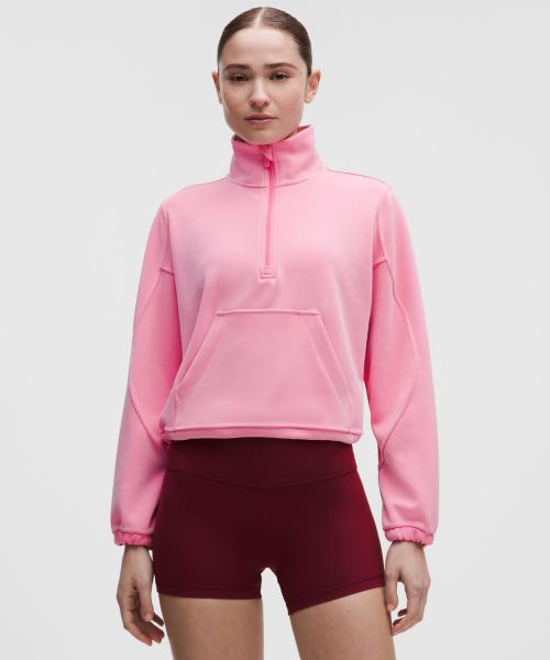 Brushed Softstreme™ 女士拉绒半拉链衫