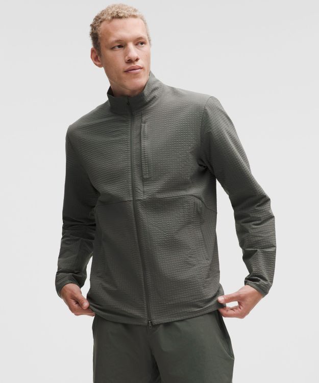 Grid Fleece 男士运动网格拉绒拉链夹克