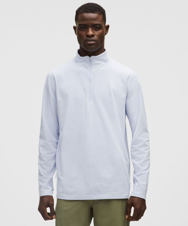 Rulu 男士拉绒长袖半拉链运动衫