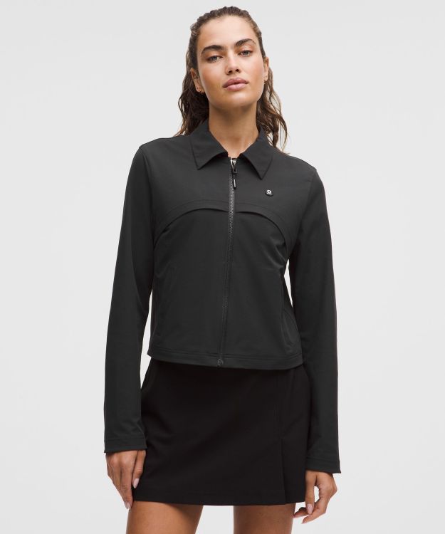 UV-Protective 女士高尔夫经典剪裁夹克 防晒