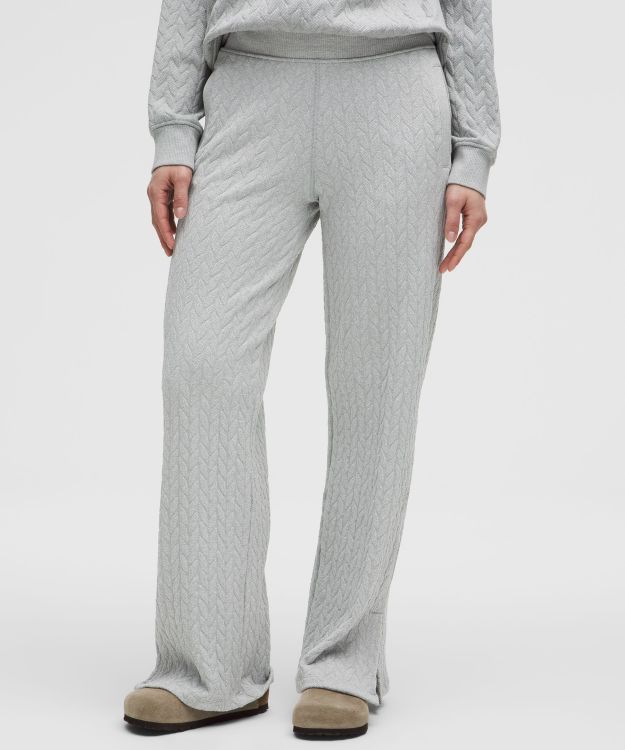 Engineered Warmth 女士运动绞花针织长裤