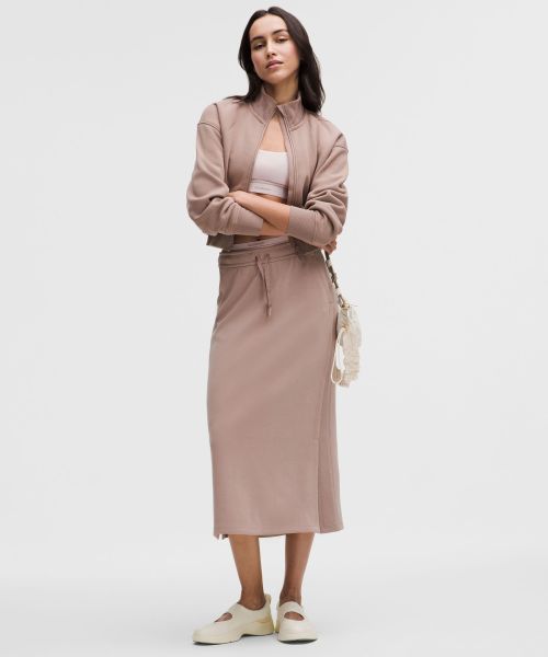 Bound to Bliss 女士罗纹拼接高腰半身裙