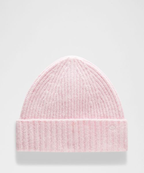 Ribbed-Knit 宽翻边罗纹针织帽