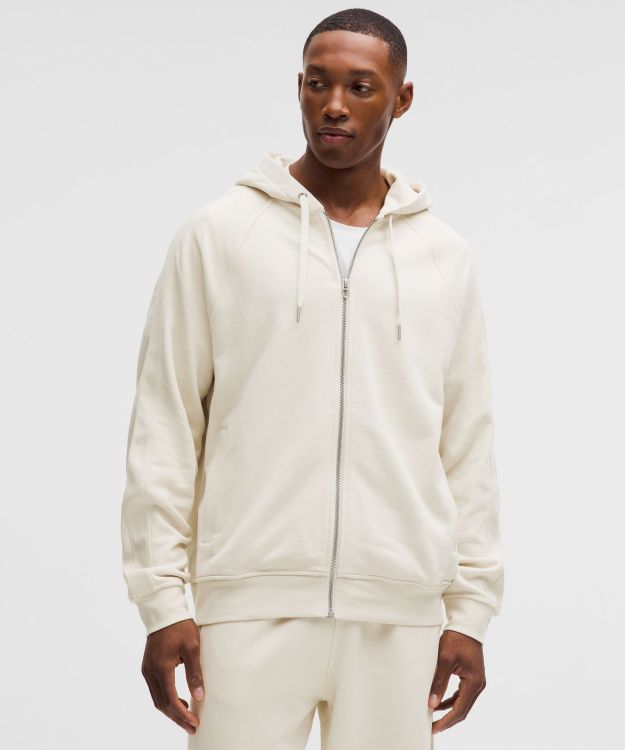 French Terry 男士毛圈布拉链连帽卫衣