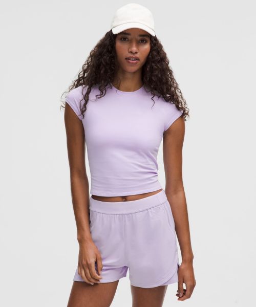 Organic Cotton 女士棉混纺短款 T 恤