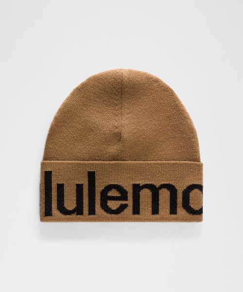 Wordmark 文字徽标羊毛针织帽