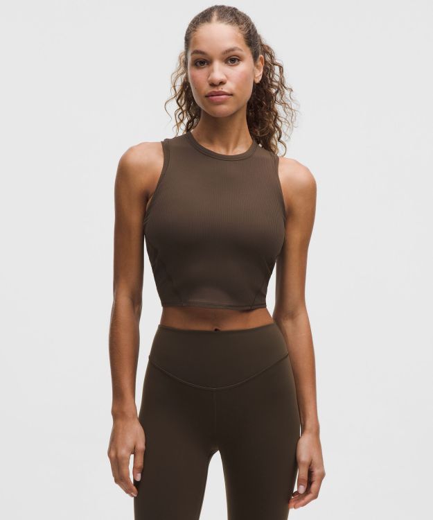 Ribbed Nulu 女士罗纹短款运动背心 B/C