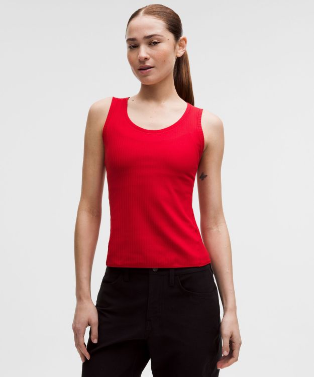 Ribbed Nulu 女士罗纹低圆领背心