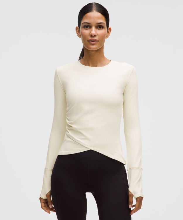 Rulu 女士跑步收腰长袖 T 恤