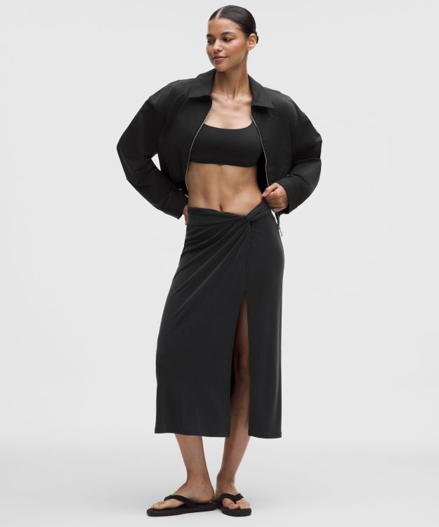 Drapey Softstreme™ 女士垂坠感中长半身裙