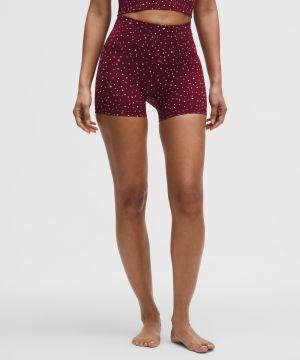 勃艮第酒红棉花糖粉心形点状散落印花