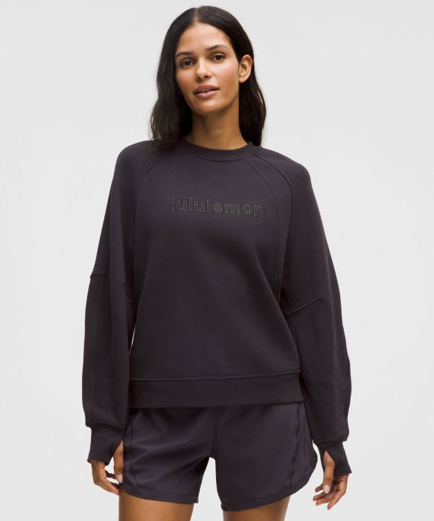 Scuba 女士超宽松款套头卫衣 *文字徽标