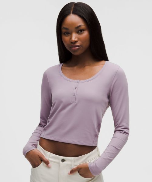 Rulu 女士长袖亨利衫