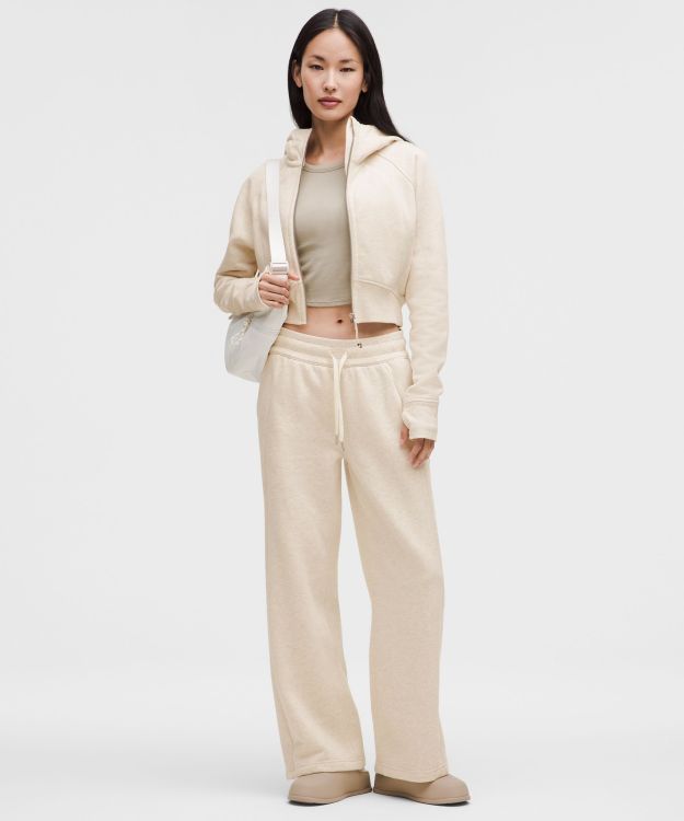 Scuba 女士中腰阔腿运动裤