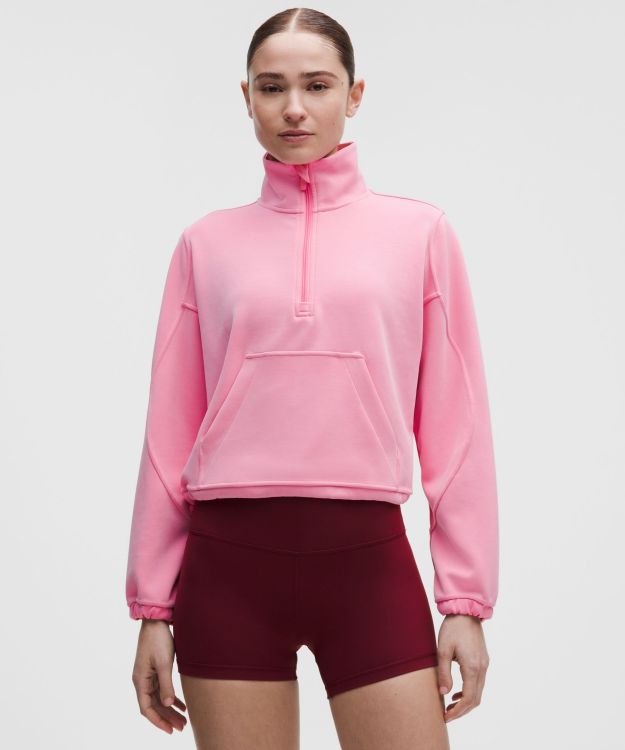 Brushed Softstreme™ 女士拉绒半拉链衫