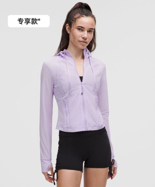 Define 女士短款连帽夹克 *网面