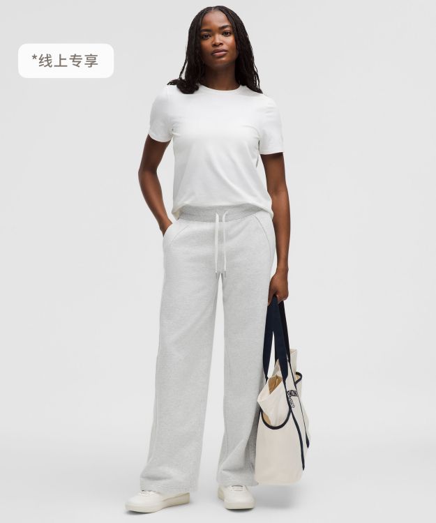 Scuba 女士中腰阔腿运动裤 *常规款 *抓绒