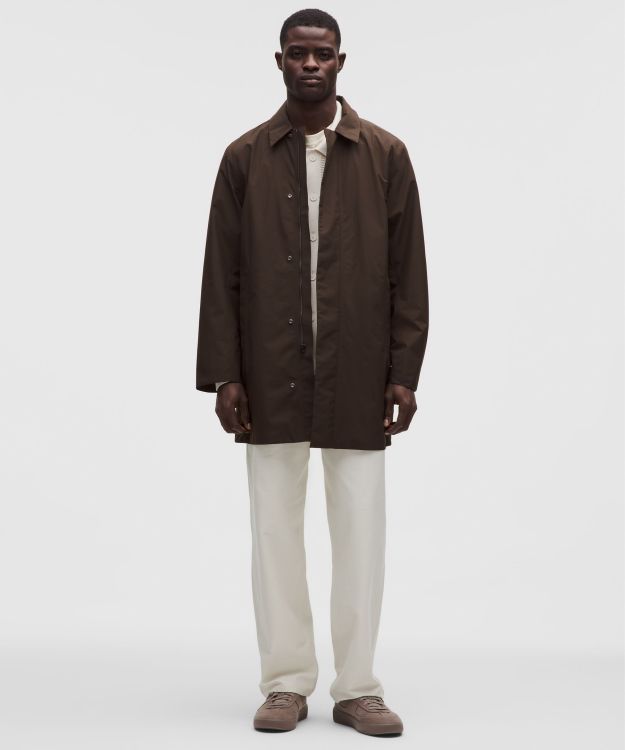 男士经典剪裁长款外套 防风 拒水抗淋雨渗透