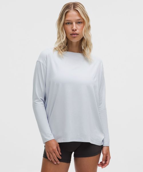 Back In Action 女士棉混纺长袖 T 恤