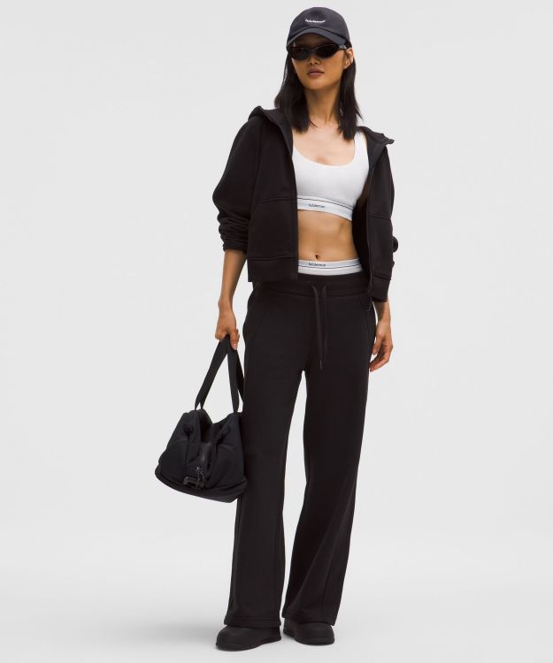 Scuba 女士中腰阔腿运动裤 *抓绒