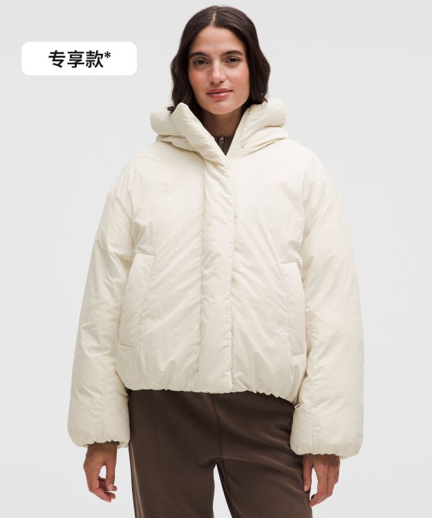 Bubble-Hem 女士蓬松下摆羽绒外套