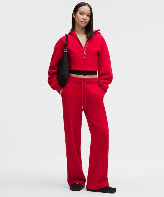 Scuba 女士中腰阔腿运动裤