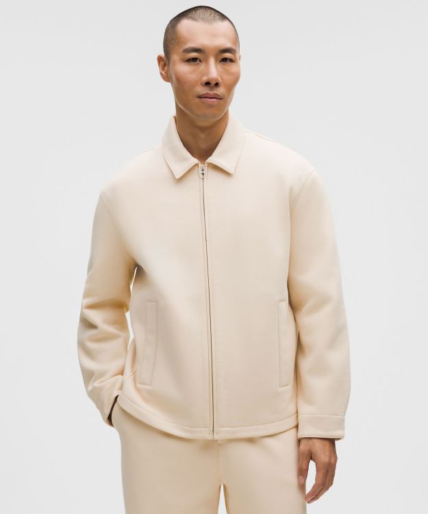 Fleece 男士抓绒拉链外套式衬衫