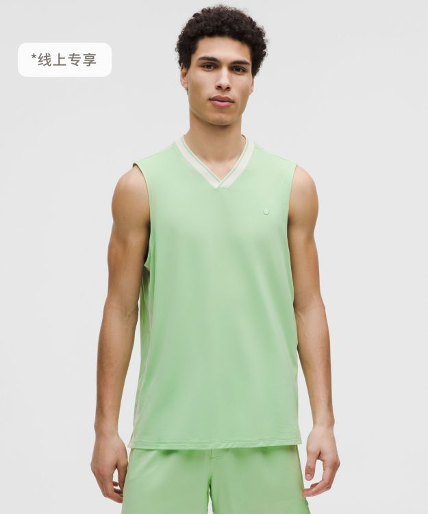 Mesh-Panelled 男士网球网面拼接运动背心