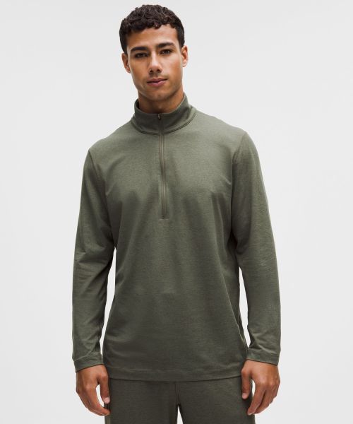 Soft Jersey 男士半拉链针织衫