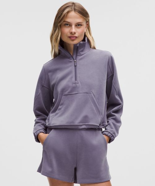 Brushed Softstreme™ 女士拉绒半拉链衫