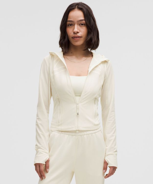 Define 女士短款连帽夹克 *网面