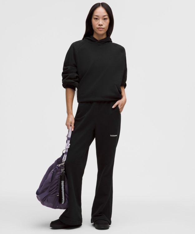 Loungeful 女士高腰喇叭裤 *抓绒